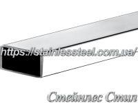 Stainless pipe profile 100Х50Х3 AISI 201 (600 grit)