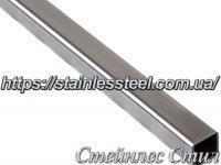 Stainless pipe profile 25Х25Х2 AISI 201 (600 grit)