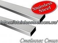 Труба нержавеющая профильная 50Х20Х1,5 AISI 201 (600 grit)