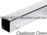 Stainless pipe profile 25Х25Х2 AISI 304 (mirror)