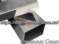 Труба нержавіюча профільна 40Х25Х1,5 AISI 201 (600 grit)