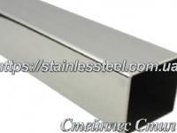 Stainless pipe profile 80Х80Х1,5 AISI 304 (mirror)