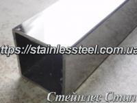Труба нержавеющая профильная 100Х100Х2 AISI 201 (600 grit)