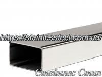 Stainless pipe profile 120Х80Х2,0 AISI 201 (600 grit)