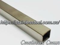 Stainless pipe profile 30Х30Х1,2 AISI 201 (600 grit)