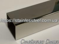 Stainless pipe profile 30Х30Х1,5 AISI 201 (600 grit)