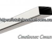 Stainless pipe profile 80Х40Х1,5 AISI 201 (600 grit)