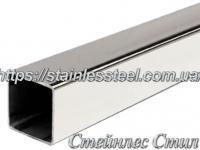 Stainless pipe profile 10Х10Х1 AISI 304 (mirror)