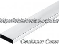 Stainless pipe profile 50Х10Х1,5 AISI 304 (mirror)