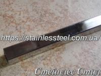 Stainless pipe profile 40Х40Х1 AISI 201 (600 grit)