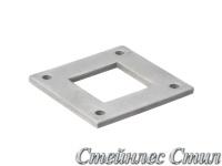 Фланец нержавеющий для трубы 40Х40 мм AISI 304