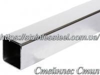 Stainless pipe profile 30Х30Х2 AISI 201 (600 grit)