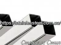 Stainless pipe profile 15Х15Х1 AISI 201 (600 grit)