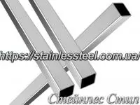 Stainless pipe profile 16Х16Х1,2 AISI 201 (600 grit)