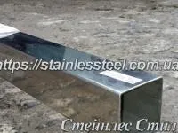 Stainless pipe profile 60Х60Х1,5 AISI 201 (600 grit)