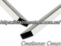 Stainless pipe profile 40Х20Х1,2 AISI 201 (600 grit)