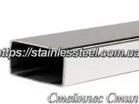Stainless pipe profile 100Х50Х1,5 AISI 201 (600 grit)