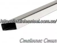 Stainless pipe profile 20Х10Х1,2 AISI 201 (600 grit)