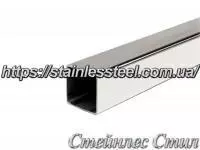 Stainless pipe profile 20Х20Х1,2 AISI 201 (600 grit)