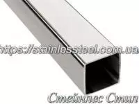 Stainless pipe profile 50Х50Х2 AISI 304 (mirror)