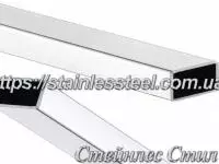 Stainless pipe profile 80Х40Х2 AISI 304 (mirror)