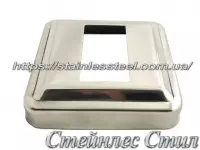 Cover stainless steel square 60Х30 mm AISI 304