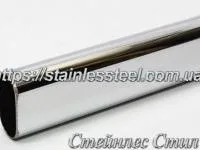 Pipe stainless steel oval 40X20X1,2 (600 grit)