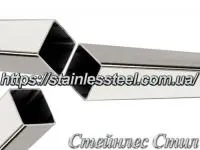 Stainless pipe profile 25Х25Х1,2 AISI 201 (600 grit)